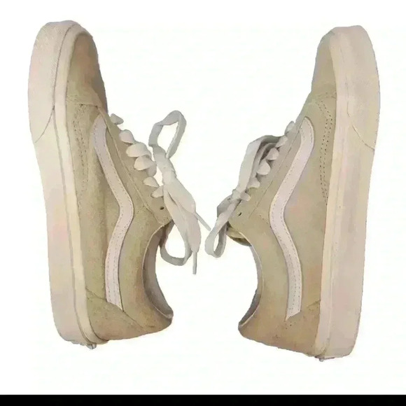 Vans Unisex Old Skool Pig Suede Sneaker In Oatmeal 7W 5.5 M - Picture 6 of 12